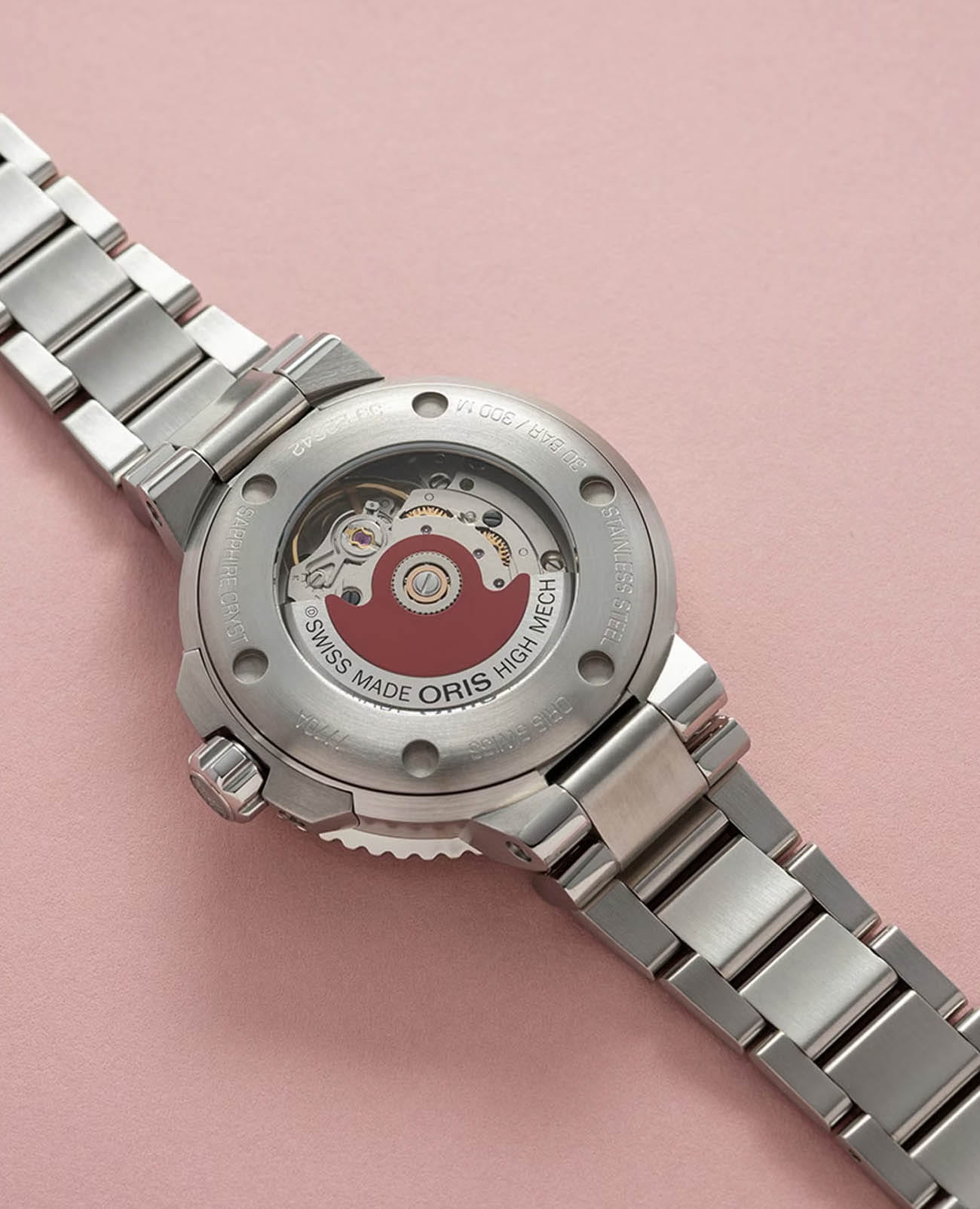 Oris Oris Aquis Date 01 733 7770 4150-Set, aquis швейцария женские часы на браслете нержавеющая сталь боковой вид